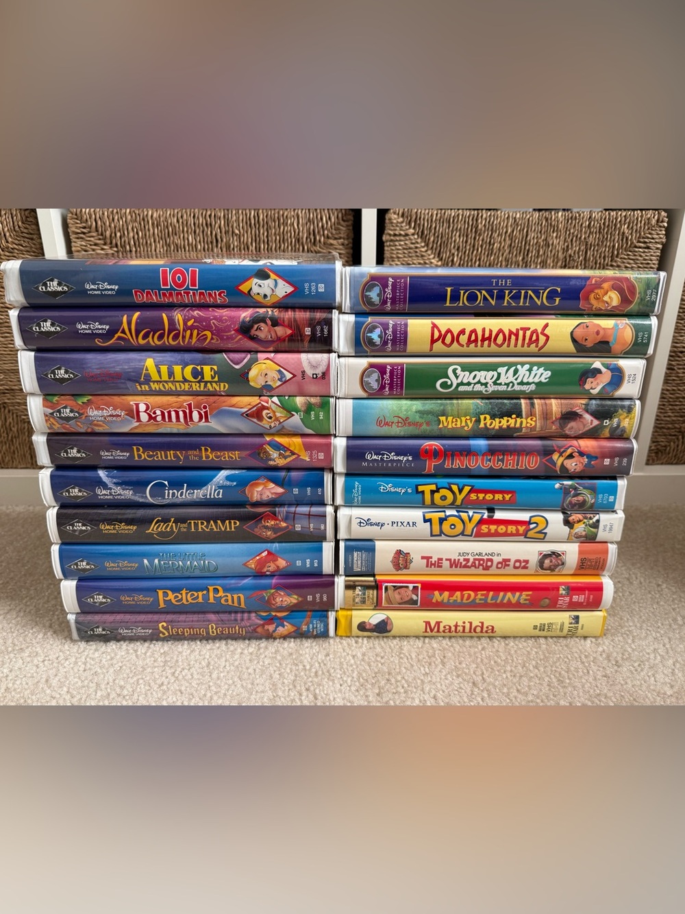 Disney VHS Tape Collection